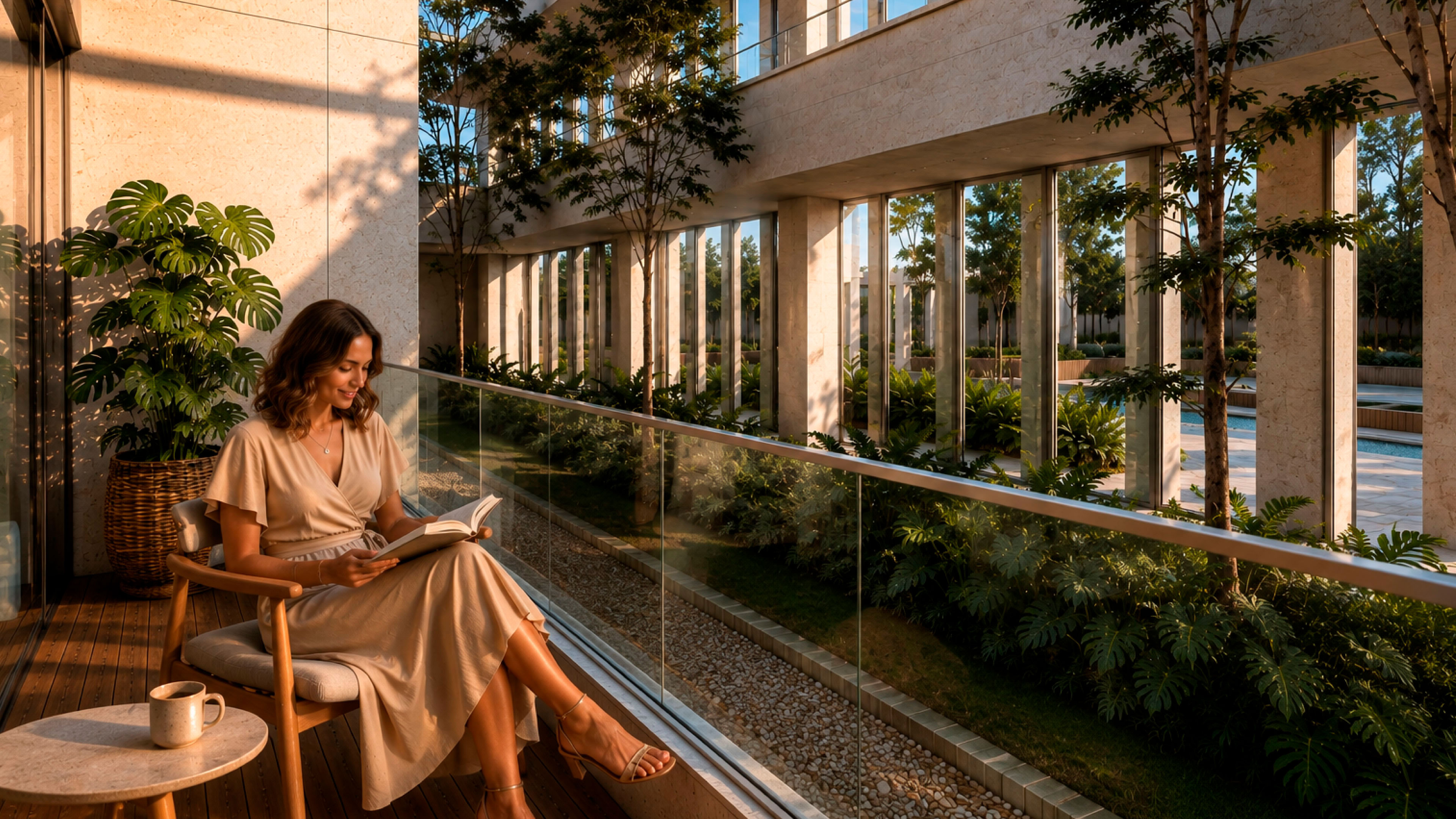 Residencia Garden con jardín interior